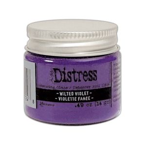 Distress embossing glaze wilted violet