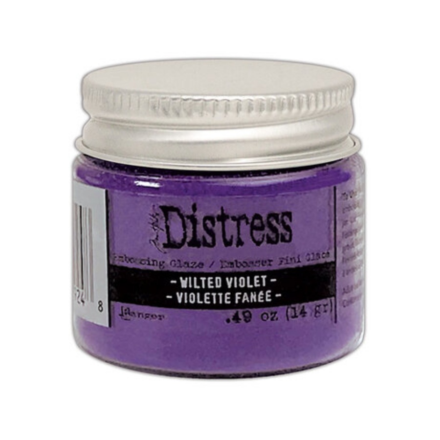 Distress embossing glaze wilted violet