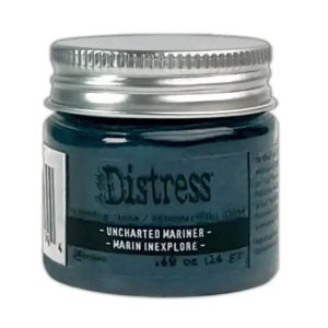 Distress embossing glaze uncharted mariner
