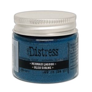 Distress embossing glaze mermaid lagoon