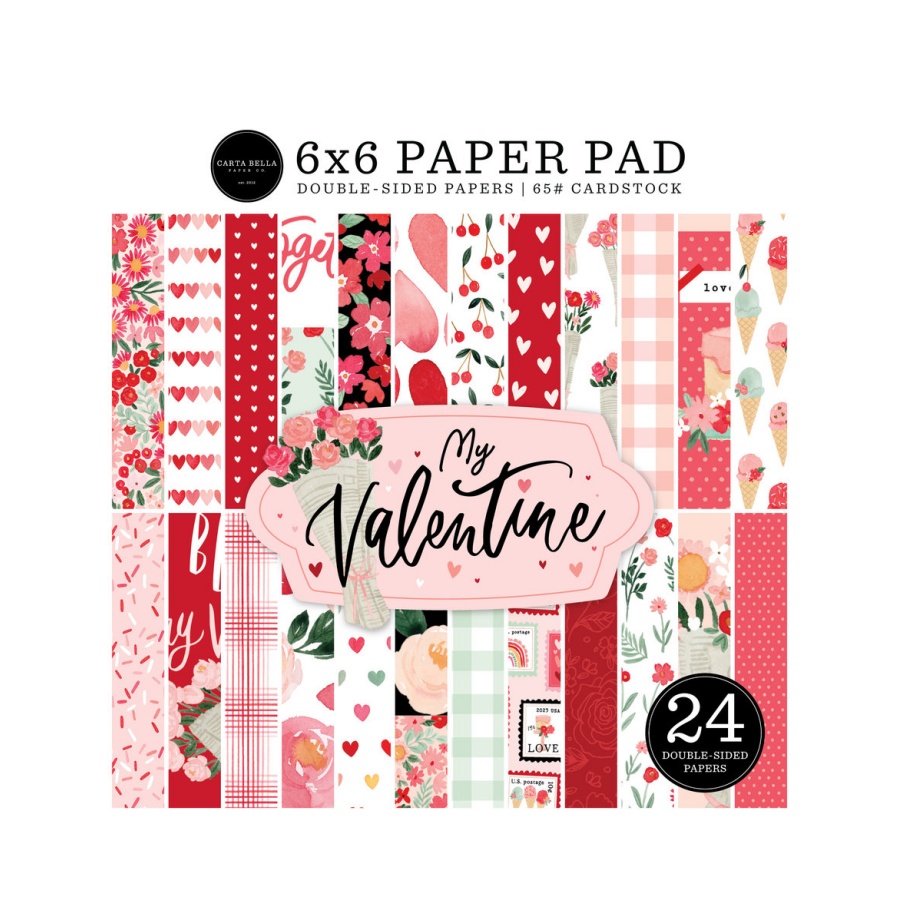 Designpapier my valentine