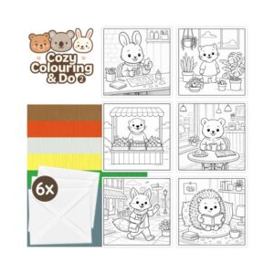 Cozy Colouring Cards Set Adventures