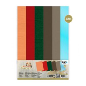 Cardstock winter bunnies A4