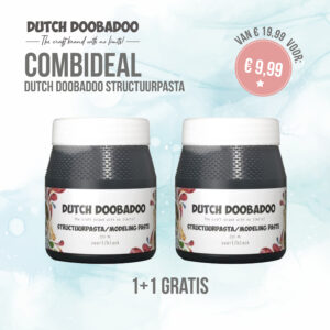 Combideal structuurpasta 1 + 1 zwart