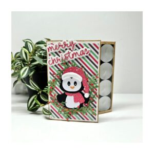 Leerzame les kaart met waxinelichtjes