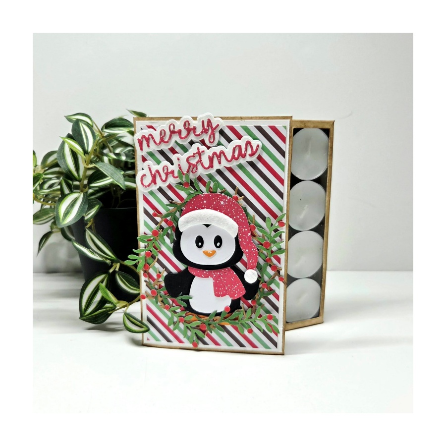 Leerzame les kaart met waxinelichtjes