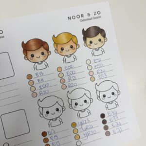 Leerzame les huid & haren kleuren met alcohol markers incl. oefenblad