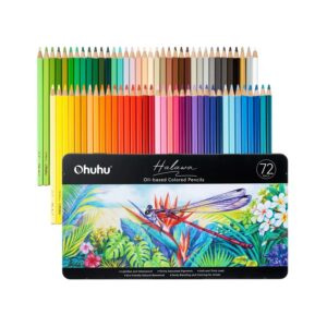 Halawa oil based kleurpotloden 72 kleuren in blik