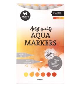 Aqua Markers Sunset