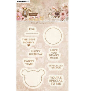 Stansmal bear gift bag label Teddy’s Tea Time
