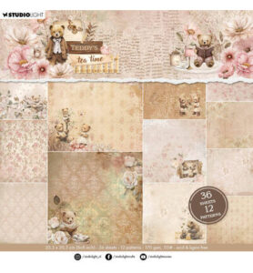 Paperpad designpapier Teddy’s Tea Time