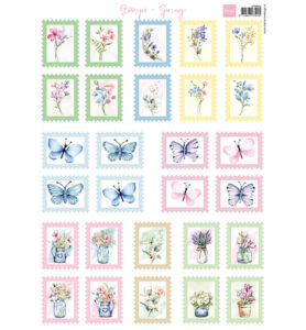 Knipvel A4 postzegels voorjaar