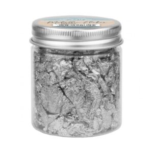 metallic flakes zilver