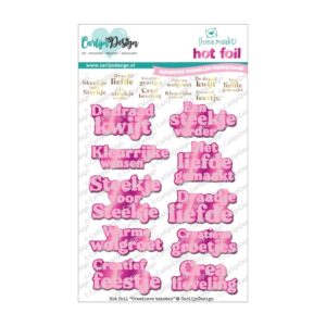 Stansmal hotfoil Creatieve teksten