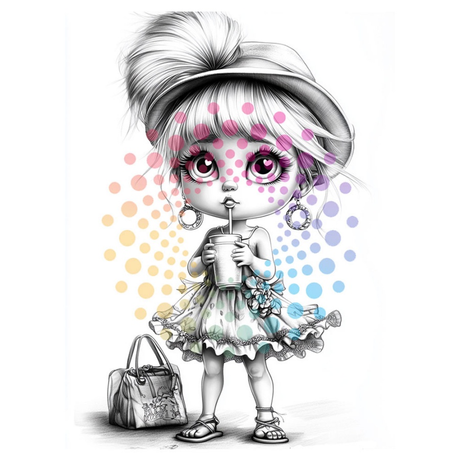 Kleurboek chibi girls - Afbeelding 4