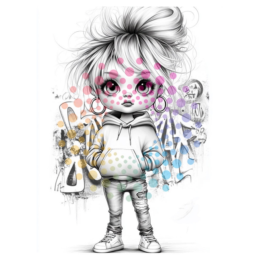 Kleurboek chibi girls - Afbeelding 3