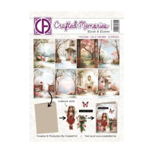 A6 collagepapier Blush & Kisses