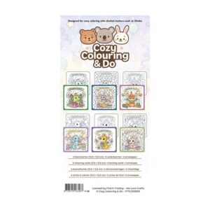 Cozy Colouring Cards Set spring animals