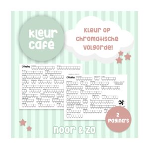 Ohuhu kleurenkaart geprint chromatisch