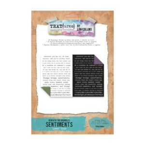 Laser Cuts sentiments beneath the brambles