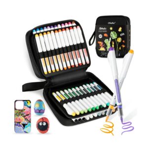 Nahuku acrylmarker 48 zwart etui