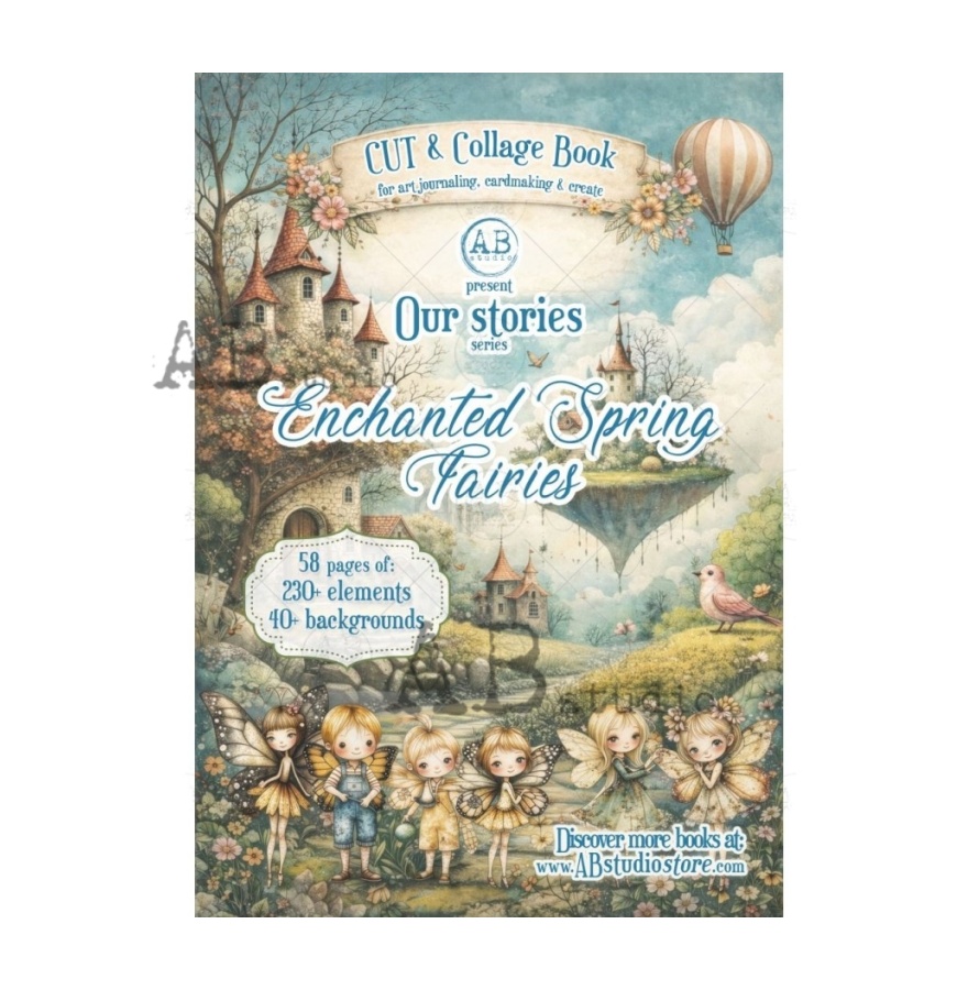 collageboek enchanted spring fairies