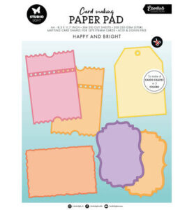 Kaartenmaakblok Happy and bright