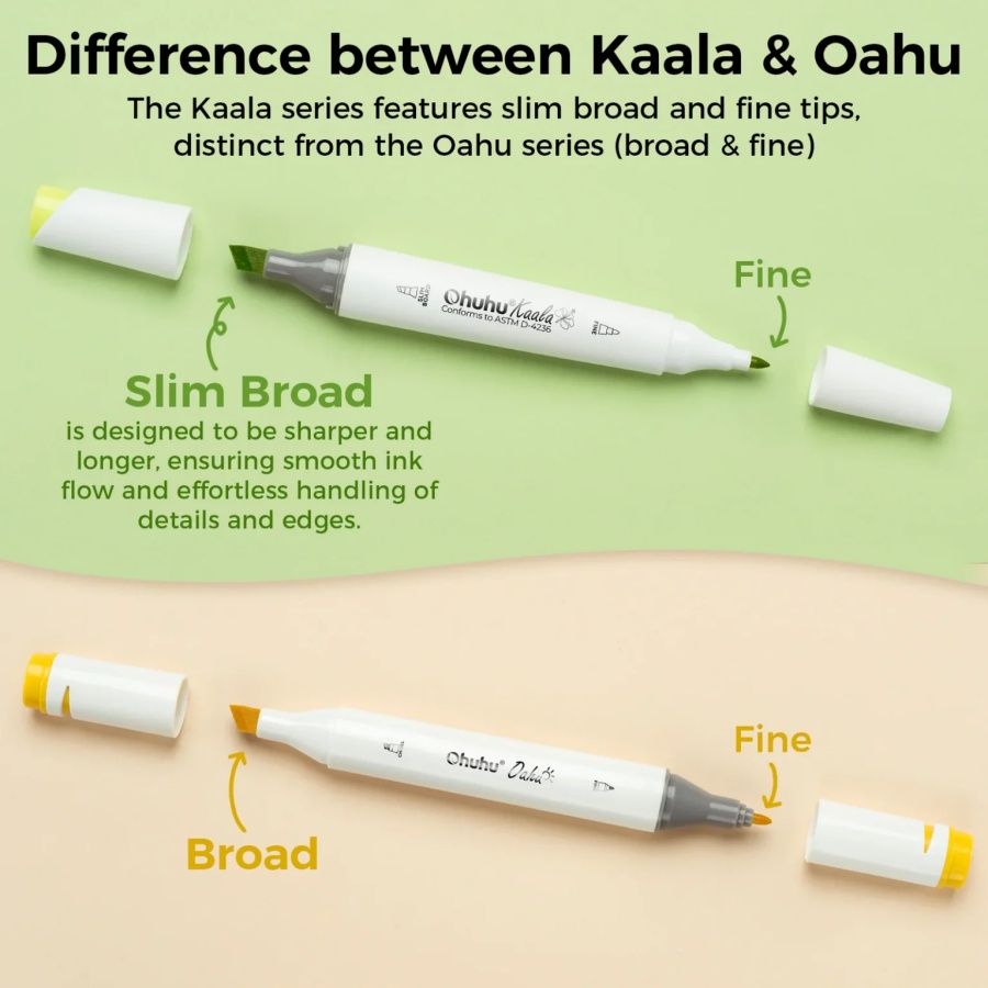 Kaala alcoholmarkers skintones 24 st. - Afbeelding 6