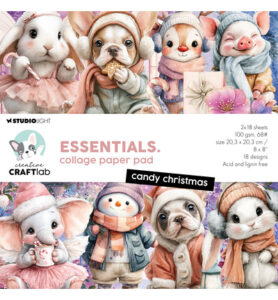 Collage paperpadd candy christmas