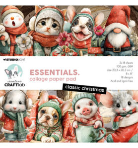 Collage paperpad classic christmas