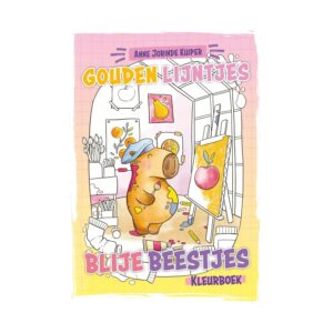Kleurboek gouden lijntjes – blije beestjes