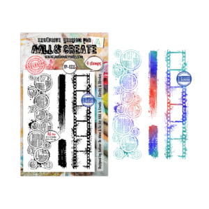 Stempel A6 through the lens circles & strokes