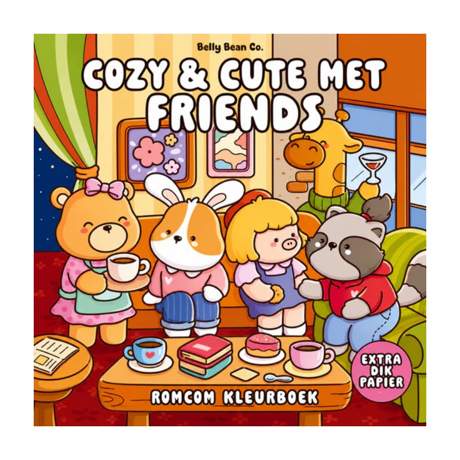 Kleurboek cozy & cute met friends