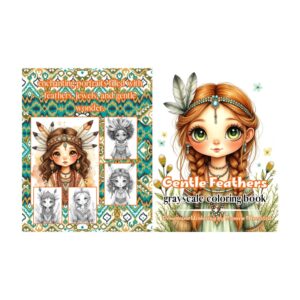 Kleurboek gentle feathers