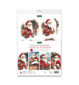 Collage & stansblok santa scenes