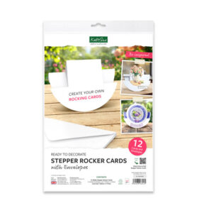 Stepper schommel kaarten en enveloppen wit