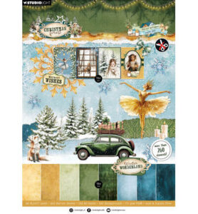 Stansblok & paperpad Christmas Forest