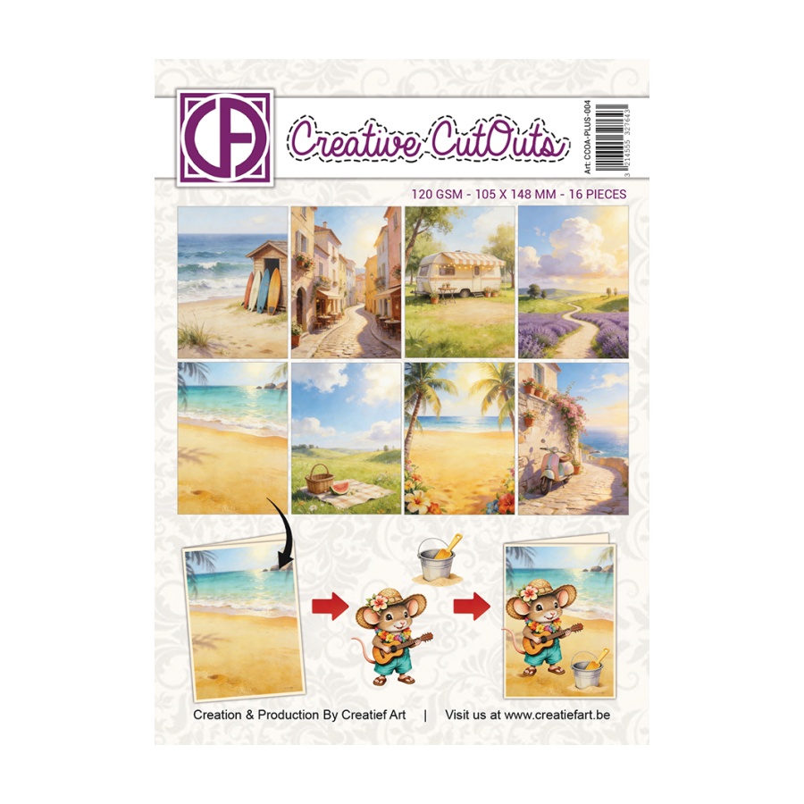 A6 collagepapier a mice vacation