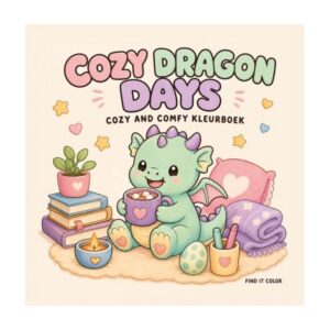 Kleurboek cozy dragon days