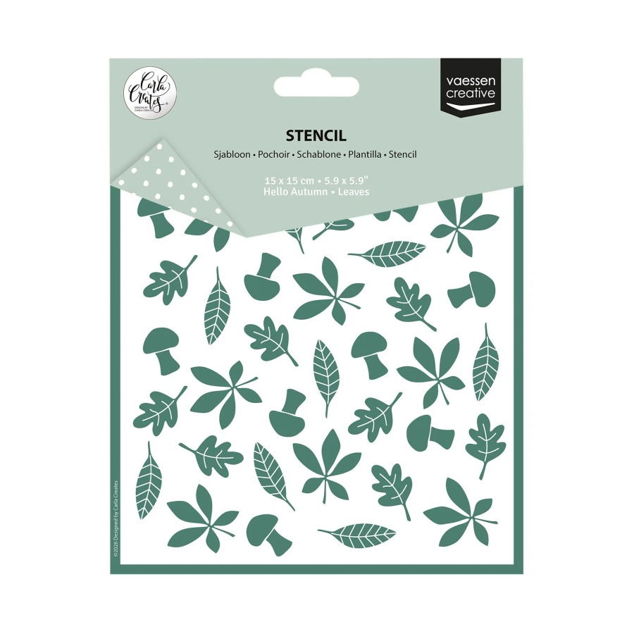 stencil leaves