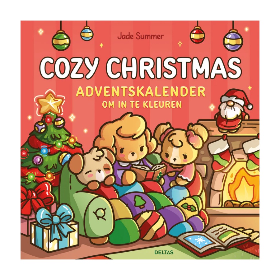 Kleurboek cozy christmas adventskalender