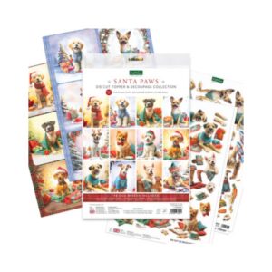 Stansplaatjes & decoupage santa paws