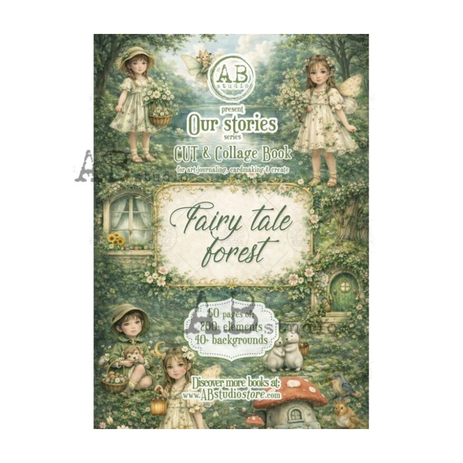 collageboek fairy tale forest