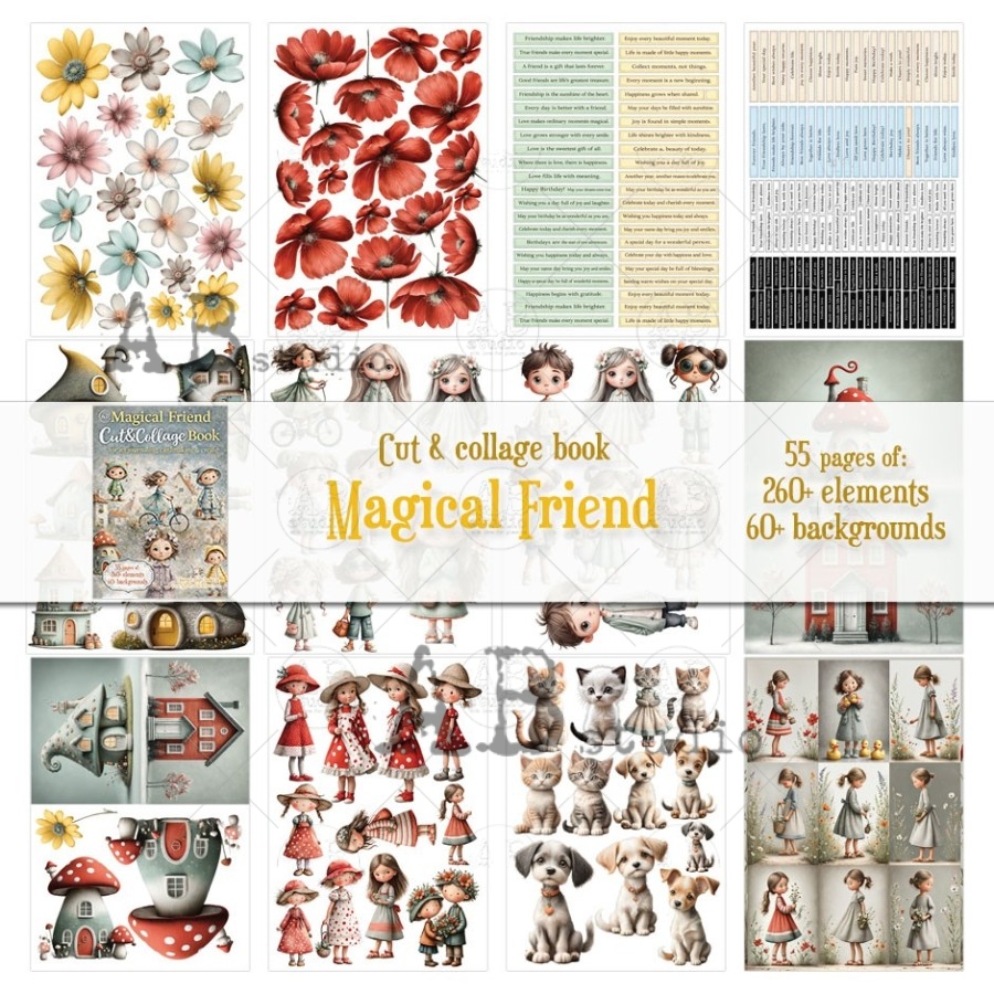 collageboek magical friend - Afbeelding 4