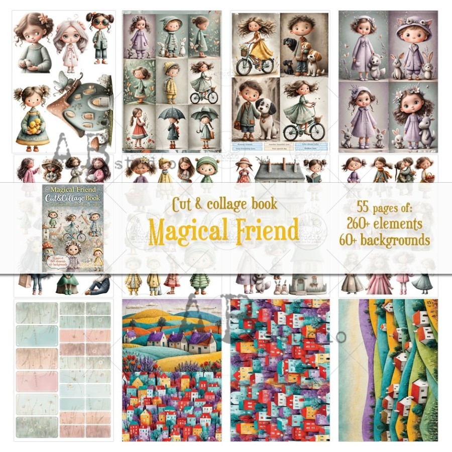 collageboek magical friend - Afbeelding 3