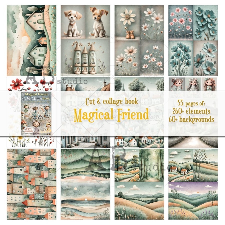 collageboek magical friend - Afbeelding 2