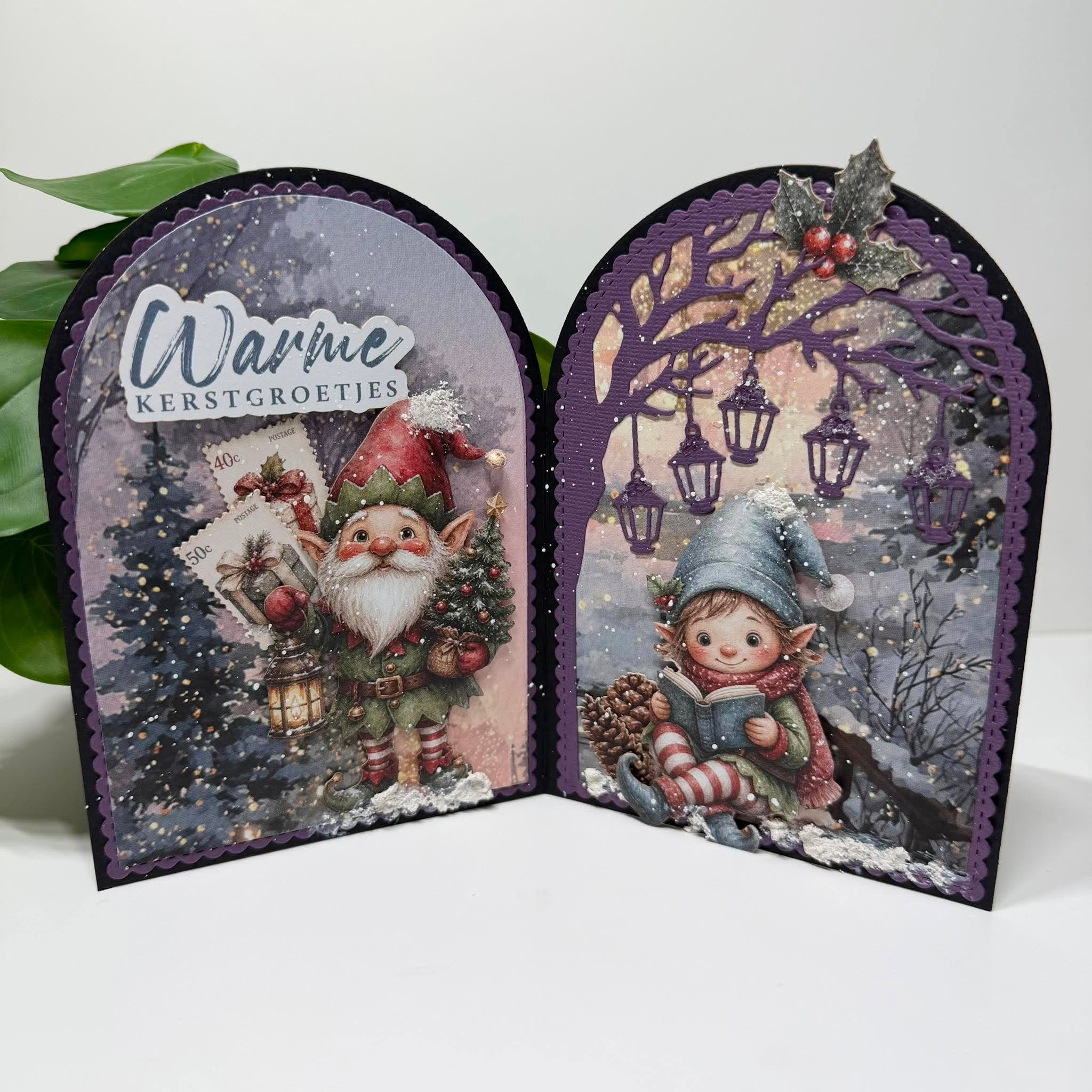 Stansmal kaartmodel Christmas Forest - Afbeelding 2