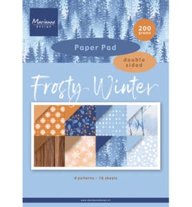 Papierblok frosty winter