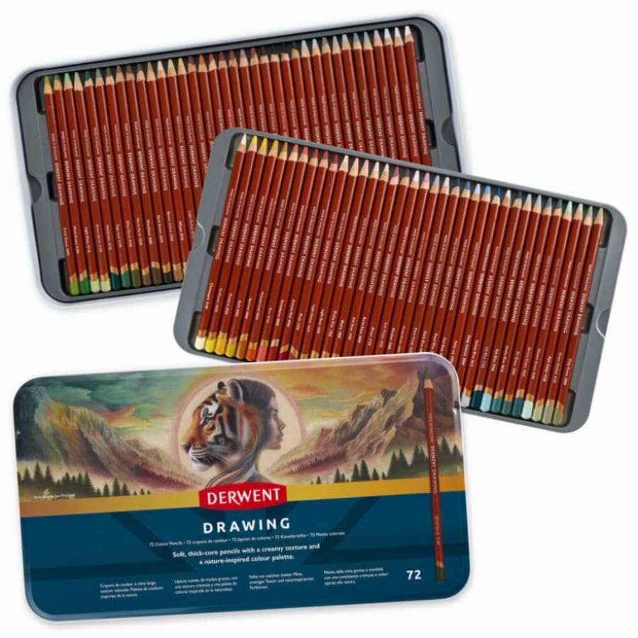 Derwent drawing potloden 72 st. - Afbeelding 2