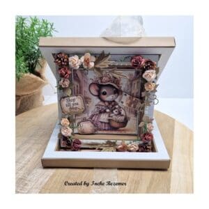 Leerzame les shadowbox easel